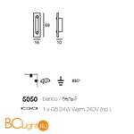 Бра Linea Light Class Modern collection 5050 - Схема