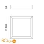 Потолочный светильник Linea Light Tara 8325 - Схема