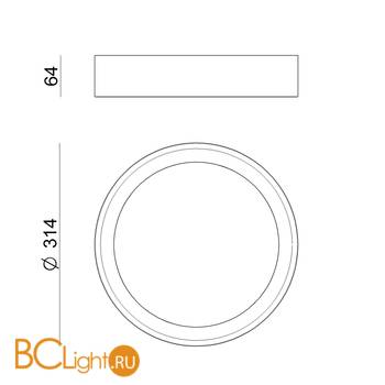 Потолочный светильник Linea Light Tara 8334 - Схема