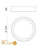 Потолочный светильник Linea Light Tara 8334 - Схема