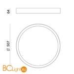 Потолочный светильник Linea Light Tara 8340 - Схема