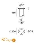 Встраиваемый светильник Linea Light Texo 52901 - Схема