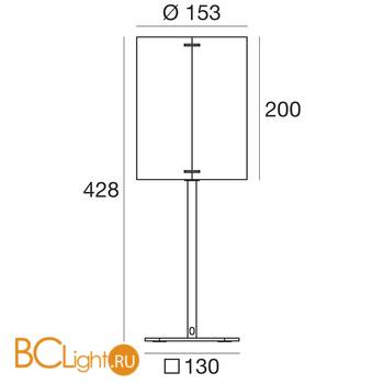 Настольная лампа Linea Light Thank you 8045 - Схема