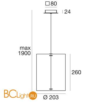 Подвесной светильник Linea Light Thank you 8061 - Схема