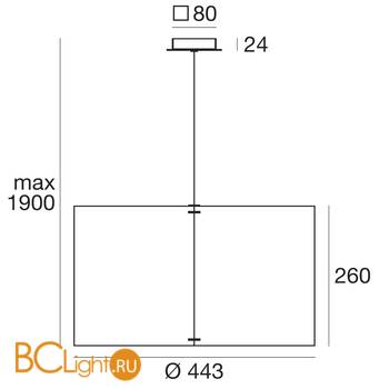 Подвесной светильник Linea Light Thank you 8065 - Схема