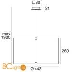 Подвесной светильник Linea Light Thank you 8065 - Схема