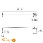 Бра Linea Light Thank you 8073 - Схема