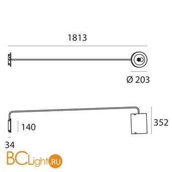 Бра Linea Light Thank you 8075 - Схема