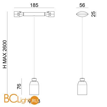 Светильник для струнной системы Linea Light Thank you 8224 - Схема