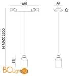 Светильник для струнной системы Linea Light Thank you 8224 - Схема