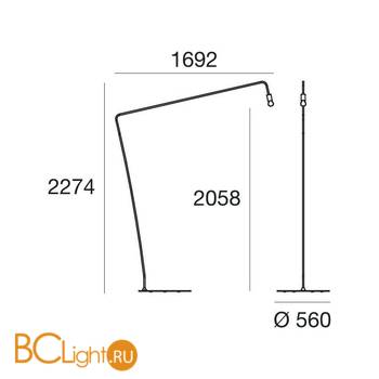 Торшер Linea Light Thank you 7733 - Схема