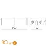 Потолочный светильник Linea Light Thin Bulbo 8566 - Схема