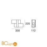 Настенный светильник Linea Light Triad 90222 - Схема