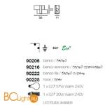 Настенно-потолочный светильник Linea Light Triad 90228 - Схема