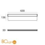 Светильник для струнной системы Linea Light Trix 8430 - Схема