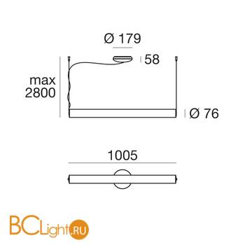 Подвесной светильник Linea Light Tu-O 8845 - Схема