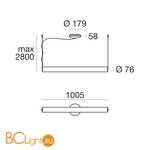 Подвесной светильник Linea Light Tu-O 8845 - Схема