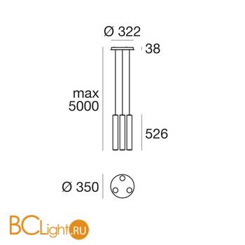 Подвесной светильник Linea Light Tu-V 8840 - Схема