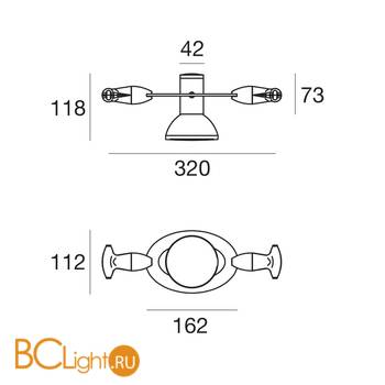Светильник для струнной системы Linea Light Vega 51456 - Схема