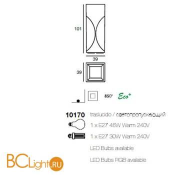 Напольный светильник Linea Light Venezia 10170 - Схема