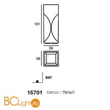 Напольный светильник Linea Light Venezia 15701 - Схема
