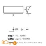 Настенный светильник Linea Light Vi 6967 - Схема