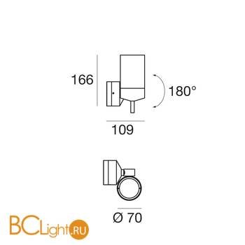Настенный светильник Linea Light Vision 51366 - Схема