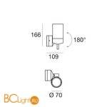 Настенный светильник Linea Light Vision 51366 - Схема