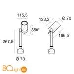 Садово-парковый фонарь Linea Light Vision 51395 - Схема