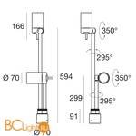 Садово-парковый фонарь Linea Light Vision 51475 - Схема
