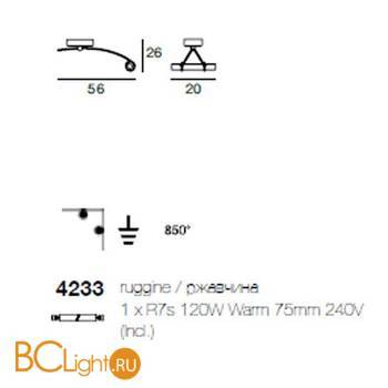 Потолочный светильник Linea Light Classic collection 4233 - Схема