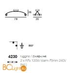 Потолочный светильник Linea Light Classic collection 4230 - Схема