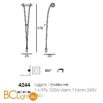 Торшер Linea Light Classic collection 4244 - Схема