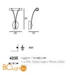 Бра Linea Light Classic collection 4235 - Схема