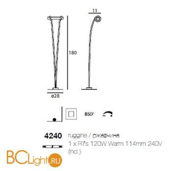 Торшер Linea Light Classic collection 4240 - Схема