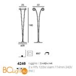 Торшер Linea Light Classic collection 4246 - Схема