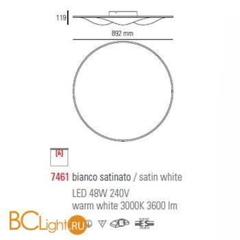 Потолочный светильник Linea Light WAVE 7461 - Схема