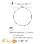 Потолочный светильник Linea Light WAVE 7461 - Схема