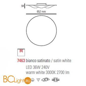 Потолочный светильник Linea Light WAVE 7463 - Схема