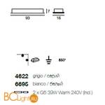 Потолочный светильник Linea Light Modern collection 4622 - Схема