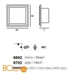 Настенно-потолочный светильник Linea Light Window 6702 - Схема