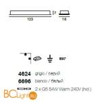 Настенно-потолочный светильник Linea Light Window 6696 - Схема