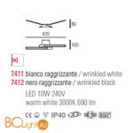 Настенный светильник Linea Light WINGS 7412 - Схема