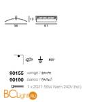 Потолочный светильник Linea Light Modern collection 90155 - Схема