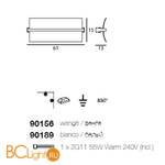 Настенный светильник Linea Light Wood 90189 - Схема