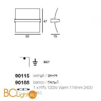 Потолочный светильник Linea Light Wood 90188 - Схема