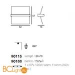 Потолочный светильник Linea Light Wood 90188 - Схема