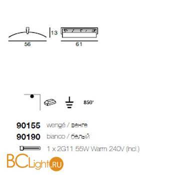 Потолочный светильник Linea Light Wood 90190 - Схема