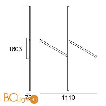 Настенно-потолочный светильник Linea Light Xilema 7769 - Схема