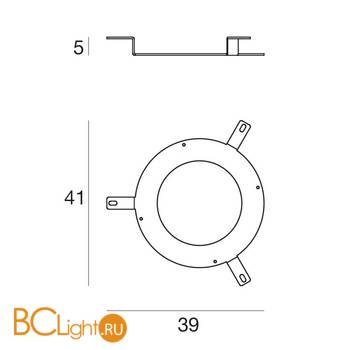 Крепежная скоба Linea Light 14020 - Схема